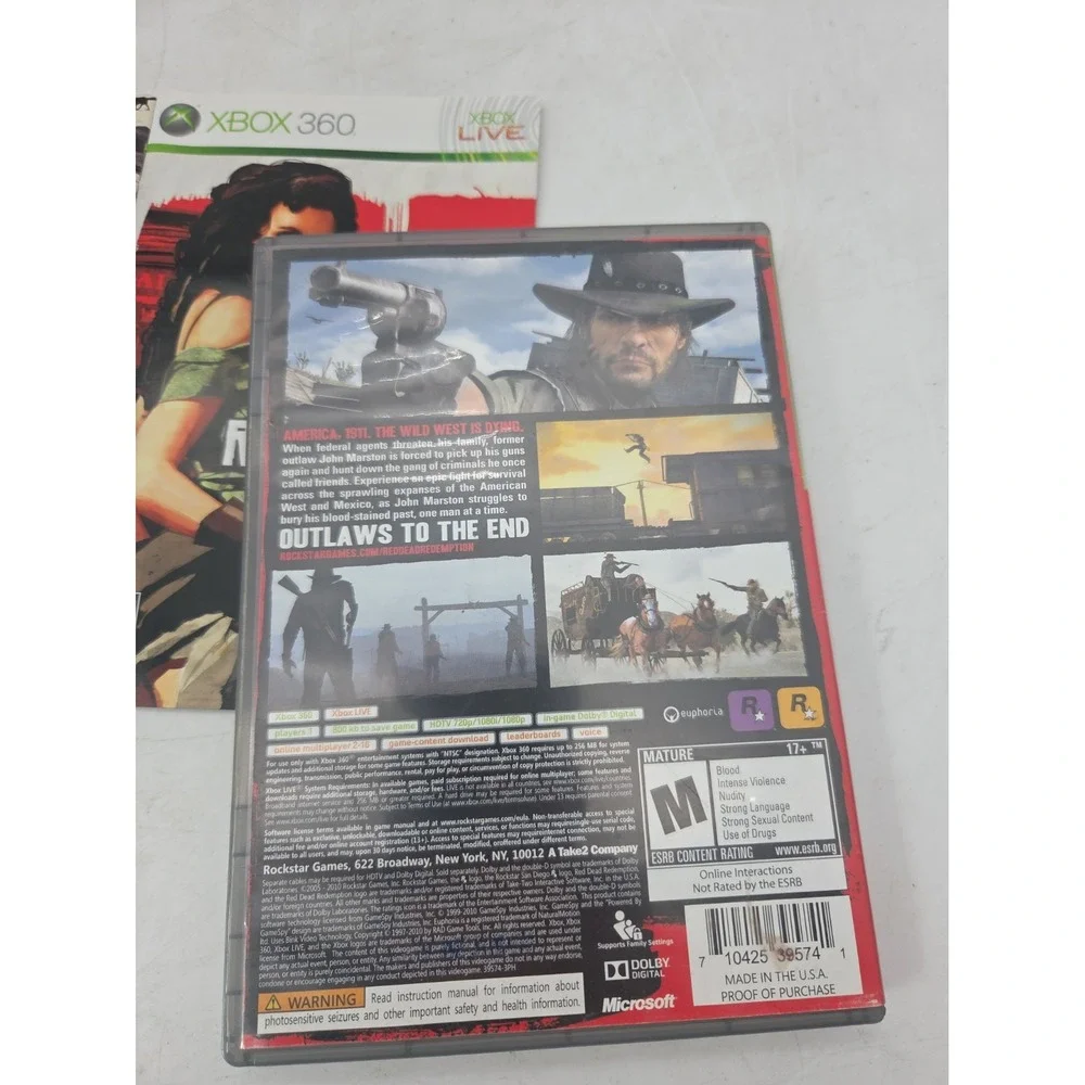 Red Dead Redemption Platinum Hits (Xbox 360) w/ Manual CIB - Tested Working